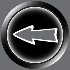 Icon black negligent arrow left