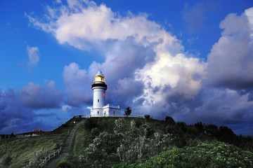 Cape Byron Lighthouse under moonlight