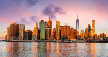 New York City Panorama - Manhattan and business district
