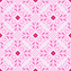 pink Seamless tiled pattern vector 