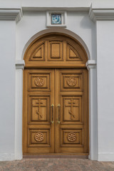 The entrance to the Church