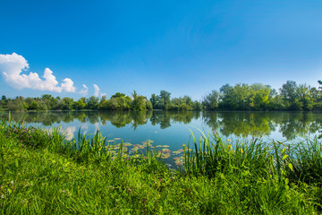 Lakes Savica in Zagreb, Croatia, nature wildlife landscape