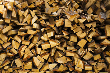 Firewood for the fireplace.
