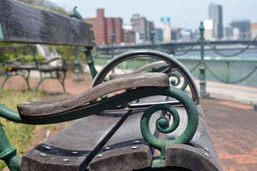 riverside bench