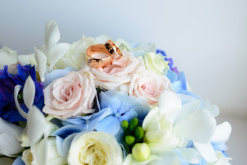 Wedding Bridal bouquet - colorful flowers,White roses