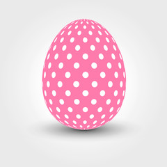Easter Egg with points. Vector illustration.