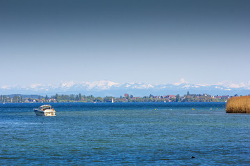 Bodensee mit Alpenblick