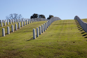 Fototapeta na wymiar Military graves