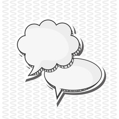 Communication design. bubble icon. talk and comic concept