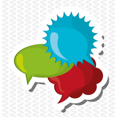 Communication design. bubble icon. talk and comic concept