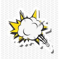 Communication design. bubble icon. talk and comic concept