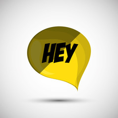 Communication design. bubble icon. talk and comic concept