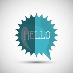 Communication design. bubble icon. talk and comic concept