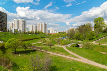 Boulevard in Zelenograd Administrative District of Moscow