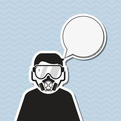 Industrial security design. safety icon. protection concept