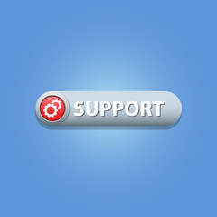 Support Button vector