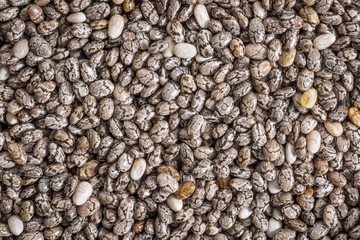 chia seeds background life-size macro