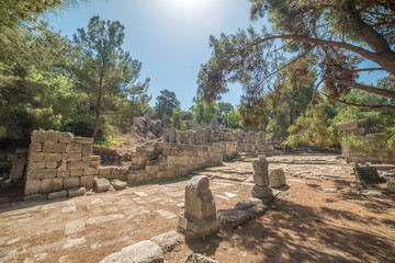 Antique city of Phaselis, Antalya Destrict, Turkey