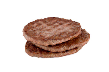 grilled burger patties