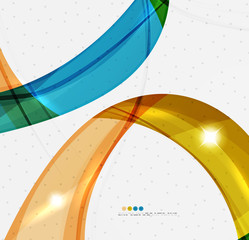 Smooth wave line abstract background