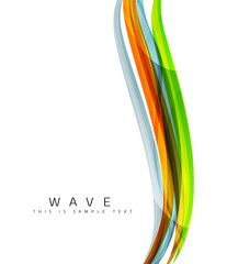 Geometric abstract background, swirl colorful lines