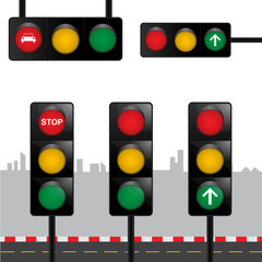 Traffic light vector
