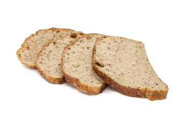 four slices of wheat bread