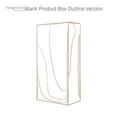 Blank Product Box. Abstract Product Package Box. Outline Version. Vector EPS10.