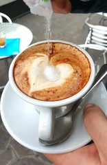 Zucchero nel cappuccino