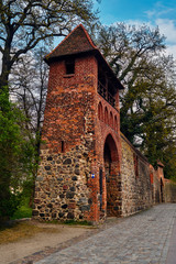Medieval fortification of the city gate in Neuebrandemburg in Germany
