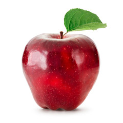 Red apple isolated on white