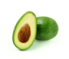 Avocado isolated on white background.