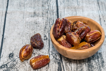 Dates stuffed with candied fruits.