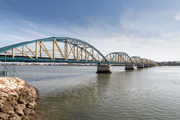 Obraz premium Old railroad bridge in Portimao