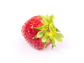 fresh whole individual strawberries