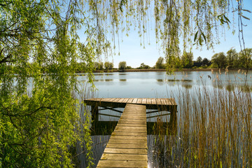 Bootssteg an einem See