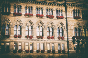 Rathaus in Vienna, Austria (vintage photo)