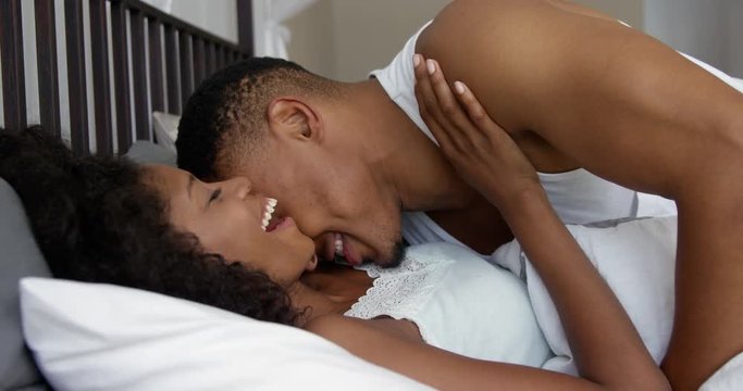 Happy couple cuddling