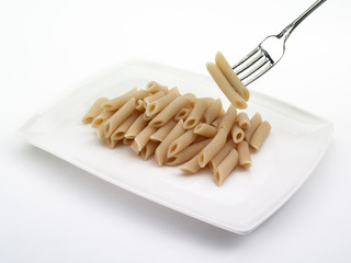 plain plate of penne