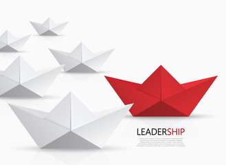 Vector modern concept leadership background.