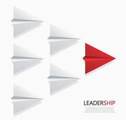 Vector modern concept leadership background. 