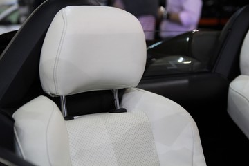 white seats. car