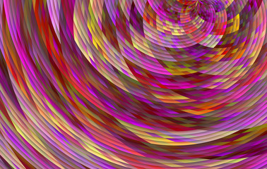 Polar Background with Curved Rhombs