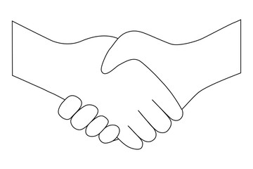 handshake between two people entering into the transaction icon 