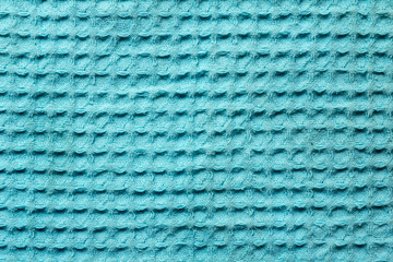 Blue Plaid waffle fabric, backdrop, close-up