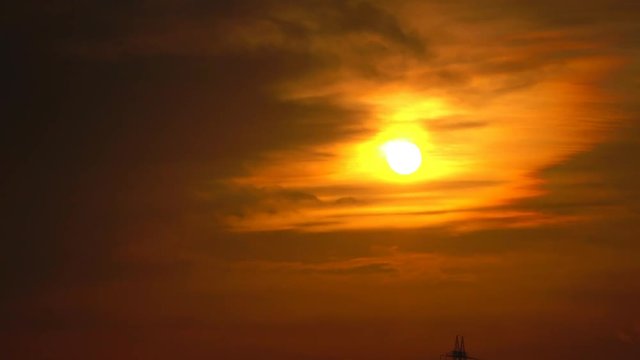 4K・日没と雲・タイムラプス_3-253