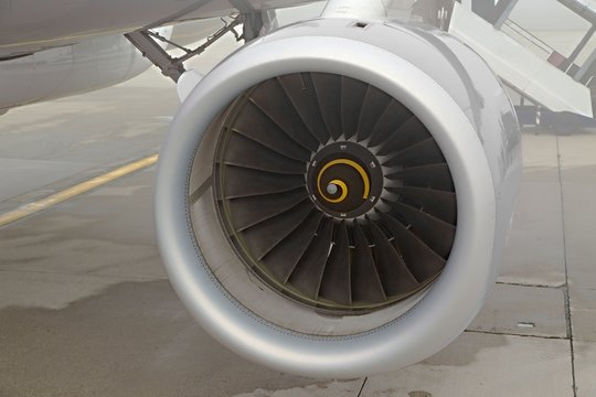 Jet turbine Closeup