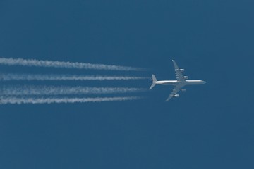 Plane at cruising altitude