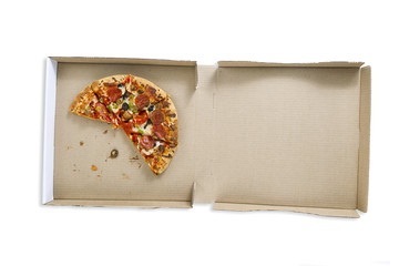 pizza pie in box