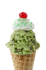 green ice cream